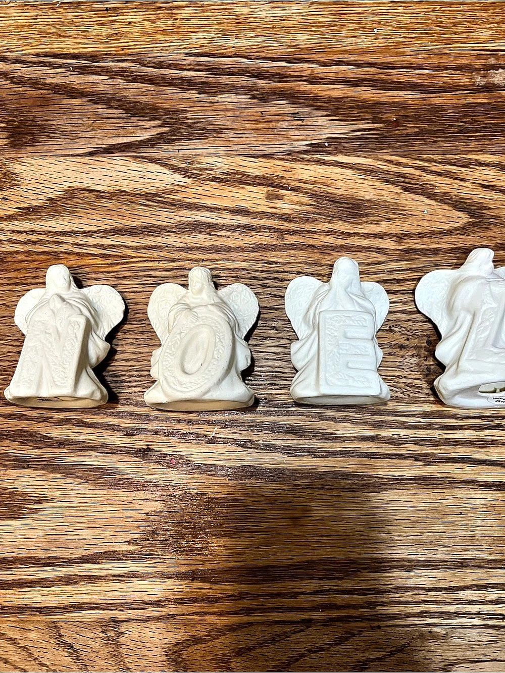 White NOEL Angel Figurine Set of 4